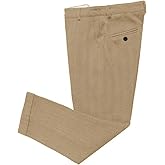 Mens Vintage Tweed Dress Pants Slacks Trousers Regular Fit Suit Pants for Men