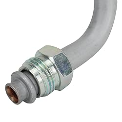 TRQ Rubber Steering Hose Assembly, Compatible with