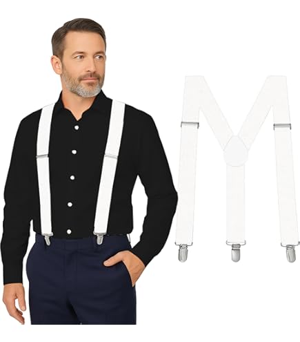 ESMOK suspender elegant pants パンツ ホワイト ESMOK suspender elegant pants パンツ ホワイト