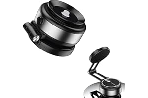 SCAZU Nixive Phone Holder, Nixive Magnet Phone Holder MagGripN’Go 360, 2025 New Double-Sided Electric Vacuum Magnetic Car Phone Mount (Silver)