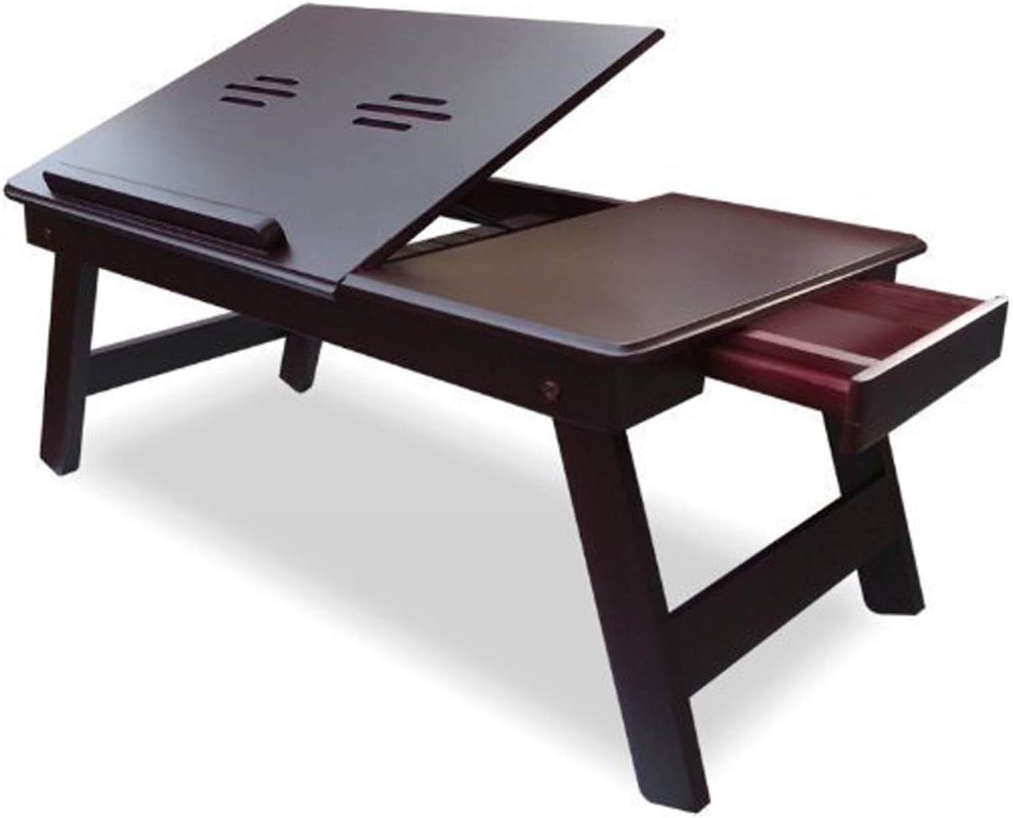 SR Product Wooden Multipurpose Fordable Portable Laptop/Study Table with Drawer (Brown)