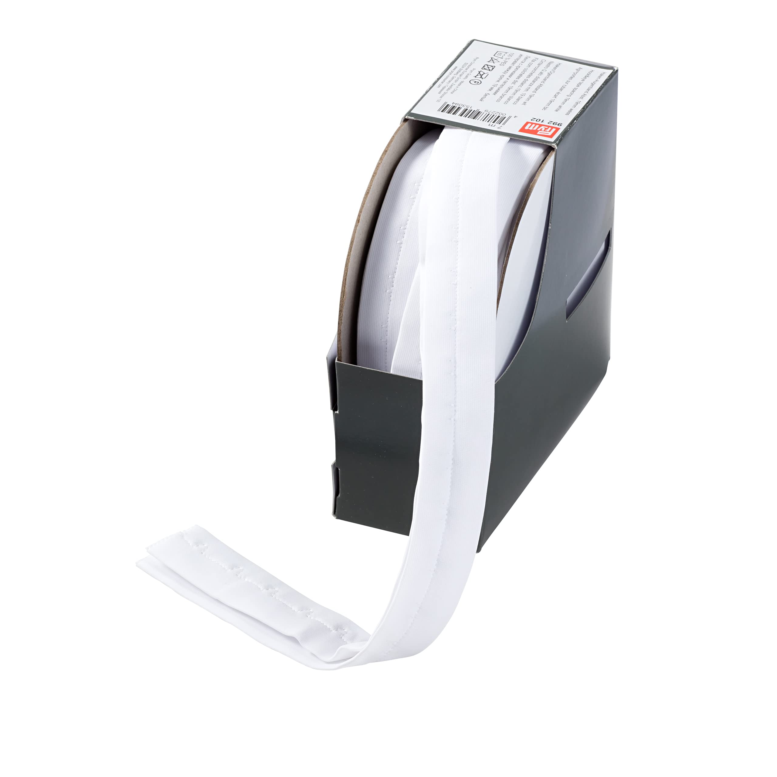 Prym Hook and Eye Tape, White, Hakenabstand 19 mm, weiß, 7 m