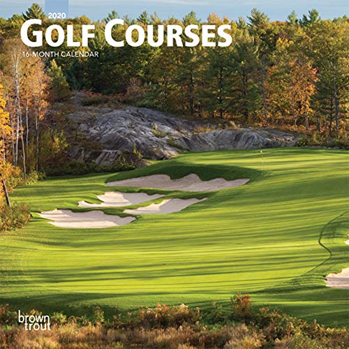 Golf Courses 2020 7 x 7 Inch Monthly Mini Wall Calendar, Golfing Sports by BrownTrout Publishers Inc.