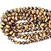 Qiwan 35PCS 10mm Natural Yellow Tiger Eye Gemtone Jewellery String, Round Loose Beads for DIY Jewelry Making, 1 String/15 Inches