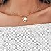 Meolin Sun Flower Opal Choker Necklace Women Clavicle chain,Gold,47cm+6.5cm