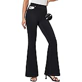 IUGA Bell Bottom Jeans for Women High Waisted Stretchy Pull On Sweatpant Jeans Women Flare Leggings Tummy Control Flare Pants