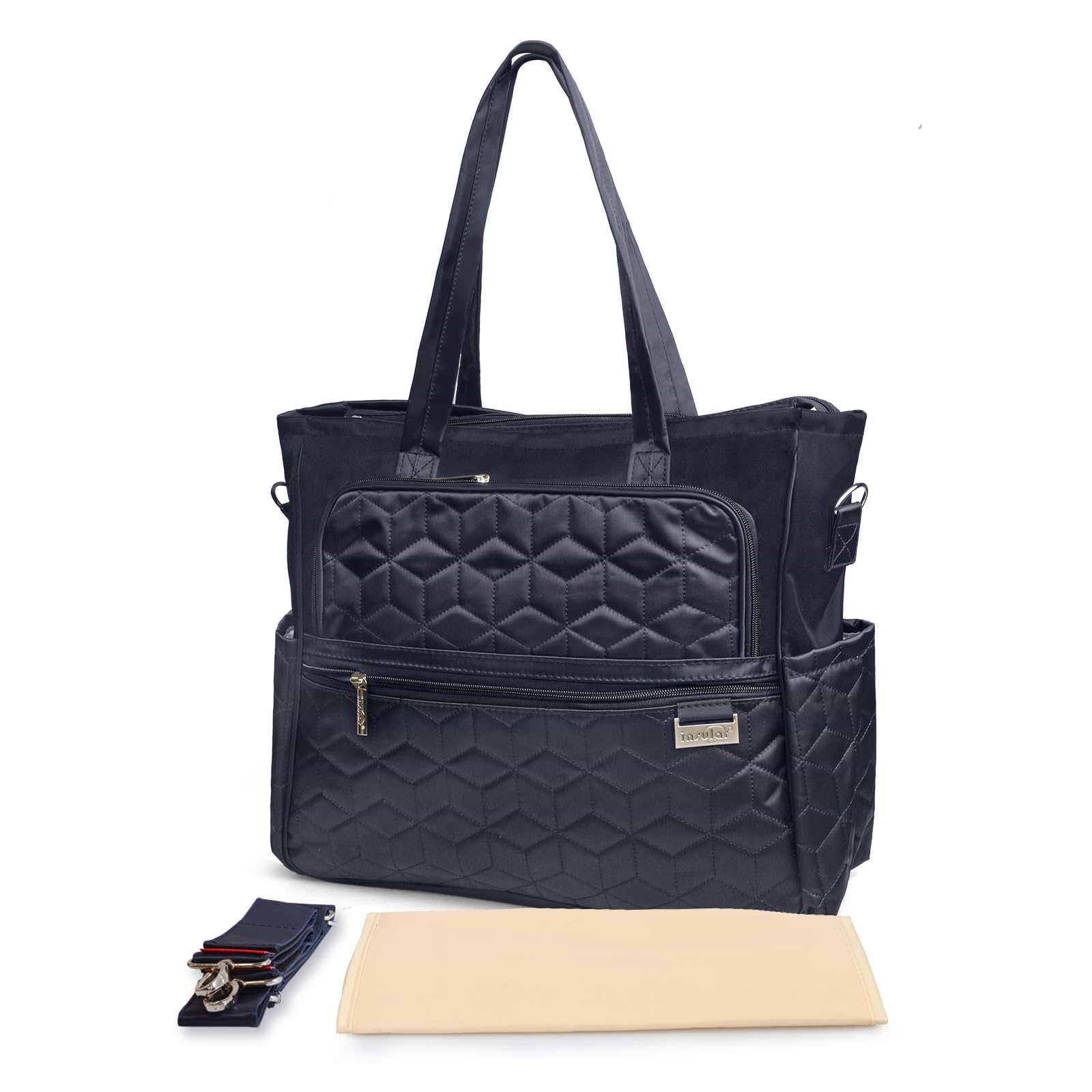 Yimidear Multifunctional Baby Diaper Mummy Changing Bag Waterproof Nappy Bag Tote Shoulder Bag