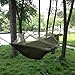 Enjoydeal Portable High Strength Parachute Fabric Hammock Hanging Bed with Mosquito Net for Outdoor Camping Travel (Army Green)