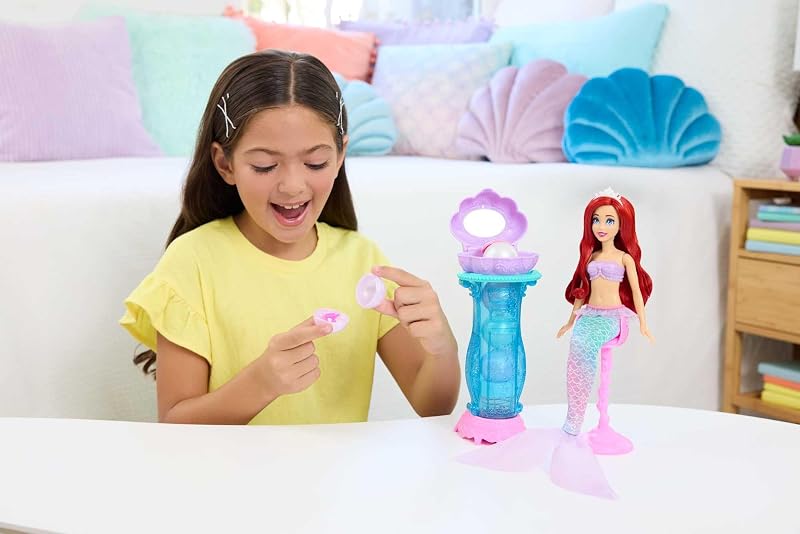 Disney Princess Ariel con Specchiera Magica Bambola e Accessori
