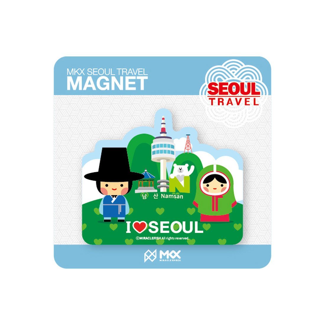 MKX Viajes Namsan de Seúl Corea nevera imán Coreano souvenirs ...