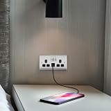 BG Electrical 12W Double USB Socket Nexus Brushed Steel Type A/C USB Ports 13A view 8