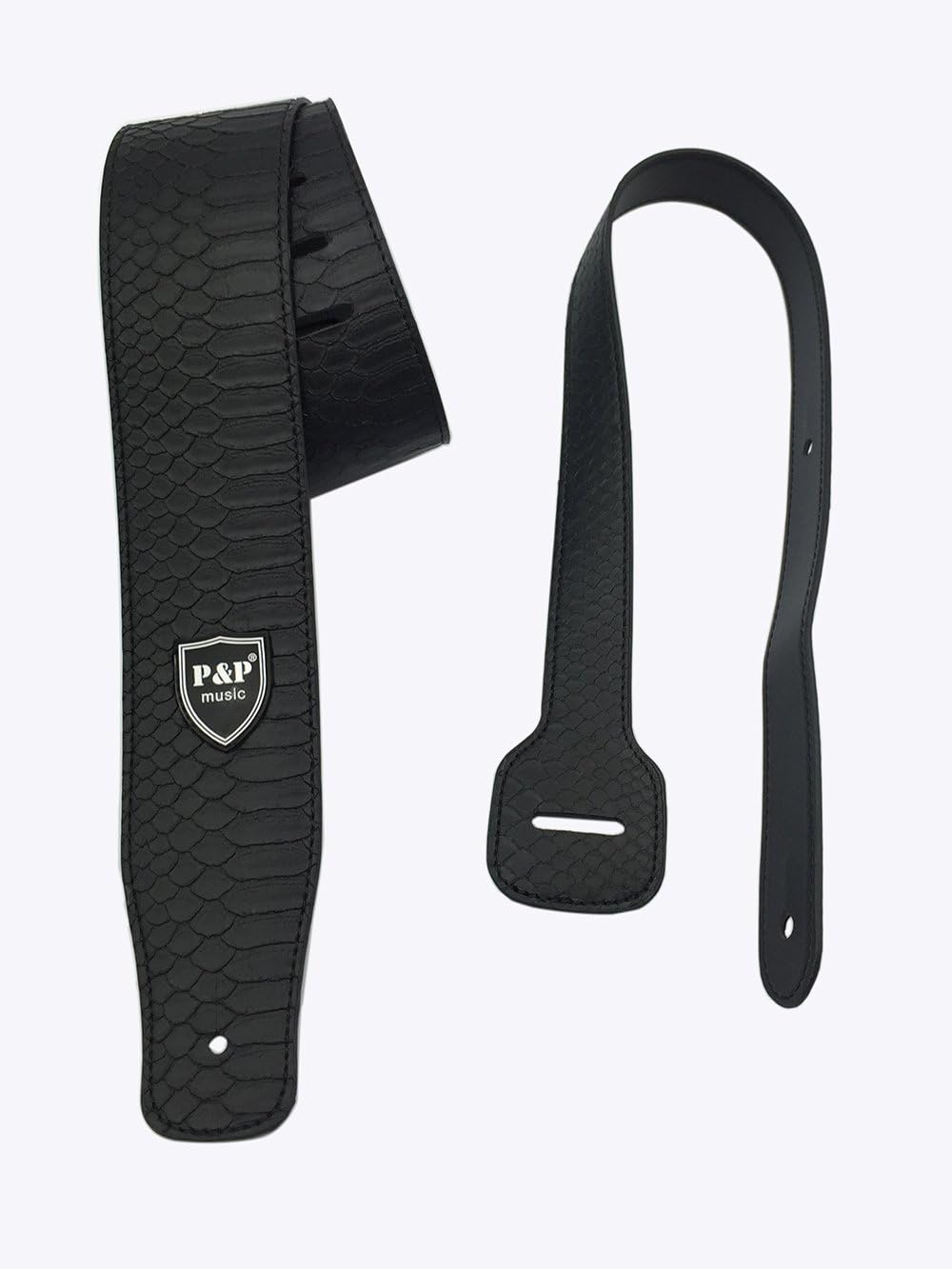 Serpentine Adjustable length Guitar Strap, PU Leather Strap For Electric Guitar, Acoustic Guitar and Bass - Image 4