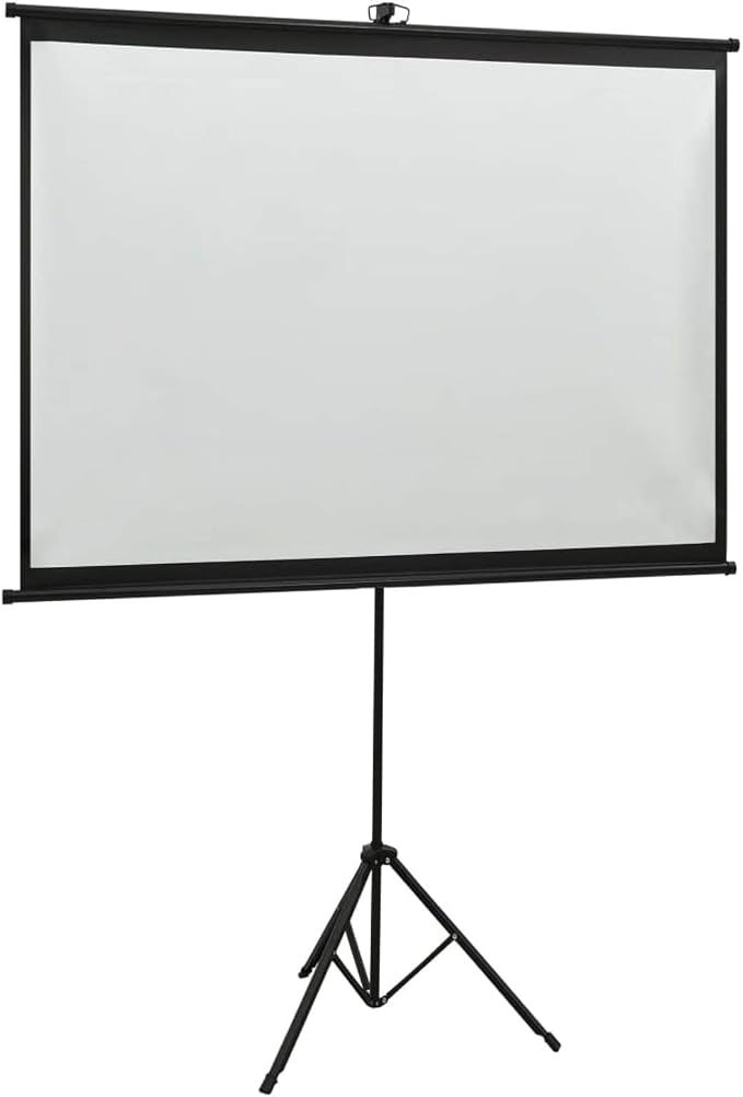 Pantalla De Proyector Portátil Con Trípode - 80 Pulgadas, 16:9, 4K/HD, Bolsa De Transporte