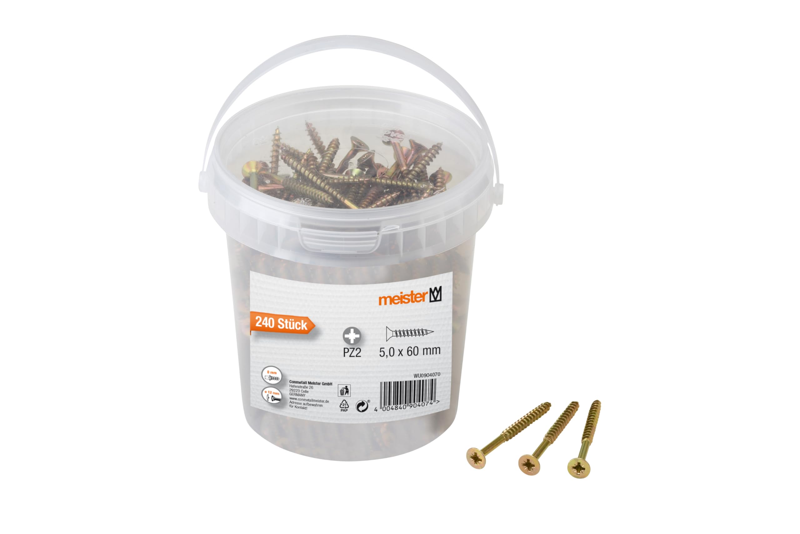 Champion Universal Screws 5 x 60 mm, Pack of 240 904070