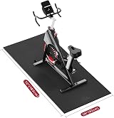 HAPBEAR Exercise Equipment Mat 72 x 36 inches 6mm Treadmill Bike Mat