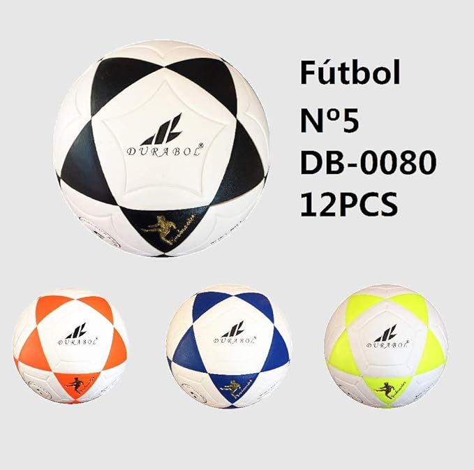 Durabol Balón de fútbol football talla 5 Color Blanco Rosa DB-0080 ...