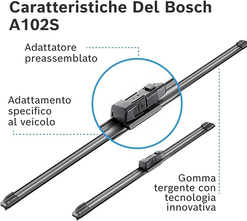 Bosch Aerotwin eA 102 S Tergicristalli Anteriori 650 mm / 475 mm