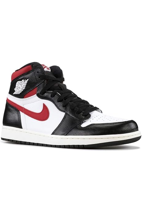 jordan 1 black sail white gym red