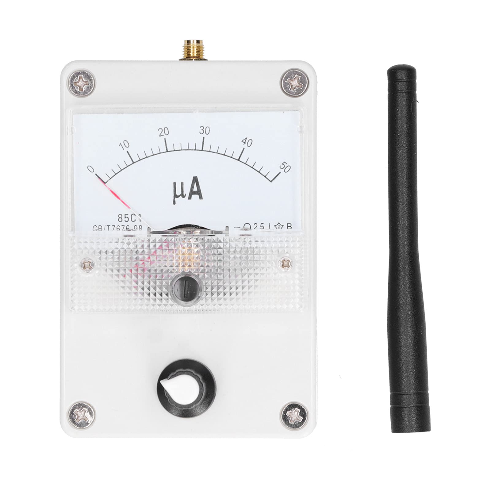 RF Level Meter Dial Type 100K‑1000MHz Field Strength Indicator Meter with Antenna Suitable for Radio Antenna Radiation