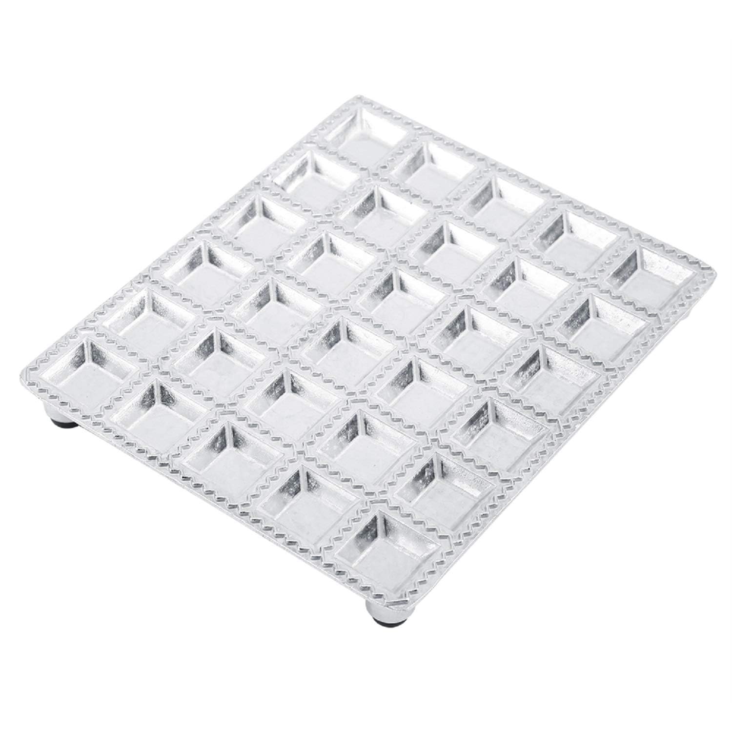 Aluminum Alloy Ravioli Mould Tray - Energy Saving Dumplings Pastry Mould Maker - Mini Squares Ravioli Maker - Reusable Packaging - Socialme-EU