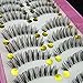 Bluelans® 10 Pairs Long Cross False Eyelashes Natural Fake Thick Black Eye Lashes
