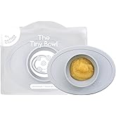 ezpz Tiny Bowl - 100% Silicone Suction Bowl with Built-in Placemat for First Foods + Baby Led Weaning - Fits on All Highchair