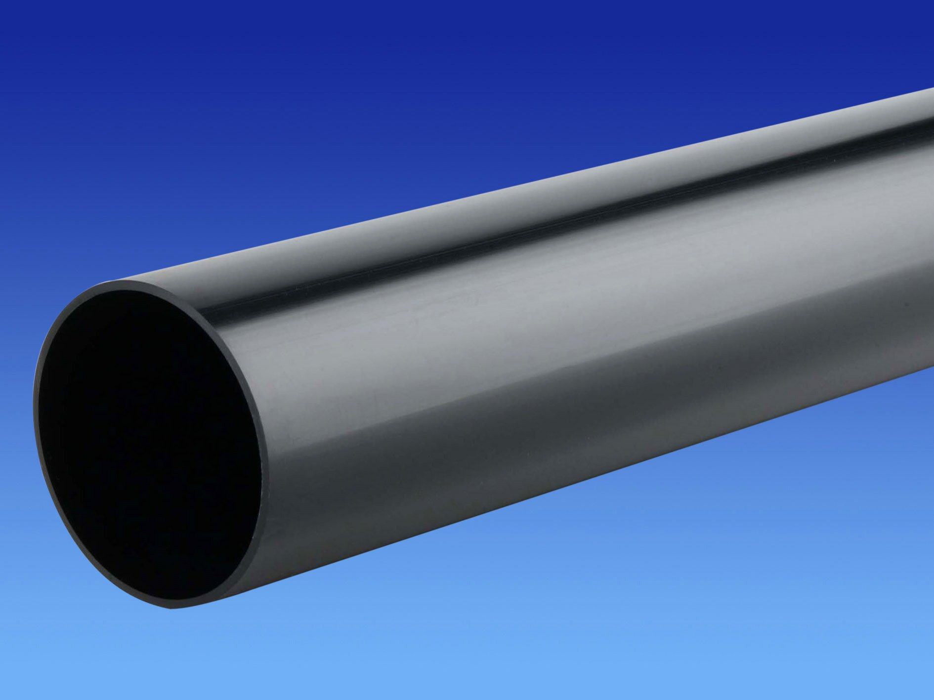 ASli axis 32mm x 500mm Black Push-fit Waste Pipe
