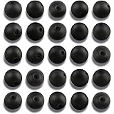 NITOPUPU 100Pcs 10mm Matte Black Onyx Agate Beads for Jewelry Making, Natural Round Loose Gemstone Stone Bead for Necklace Bracelets, Crafts for Adults with Crystal Stretch Cord