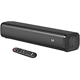 Wohome 2.1 Sound Bars for TV, Built-in Subwoofer, 6 Levels Voice Enhancement, 16 Inches TV Soundbar Speakers with Bluetooth 5.3/Optical/AUX/USB Connection, Wall Mount, 3 EQ Modes, S100