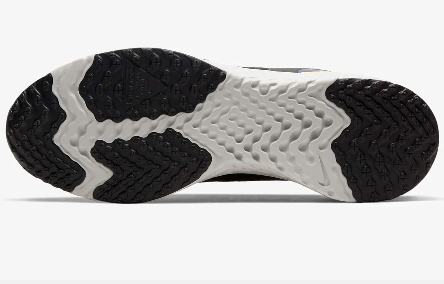 nike running odyssey react 2 shield trainers in black