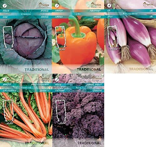 Seklos LT COLOURFULL Vegetable Seed Collection - 5 in 1 Packet