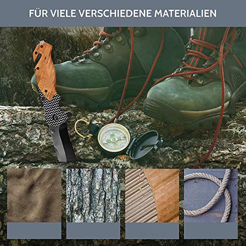 Unilove Folding Knife Pocket Knife Outdoor Survival Knife Tactical Knife with Sheath for Camping Hunting Survival and Outdoor - Thumbnail 3