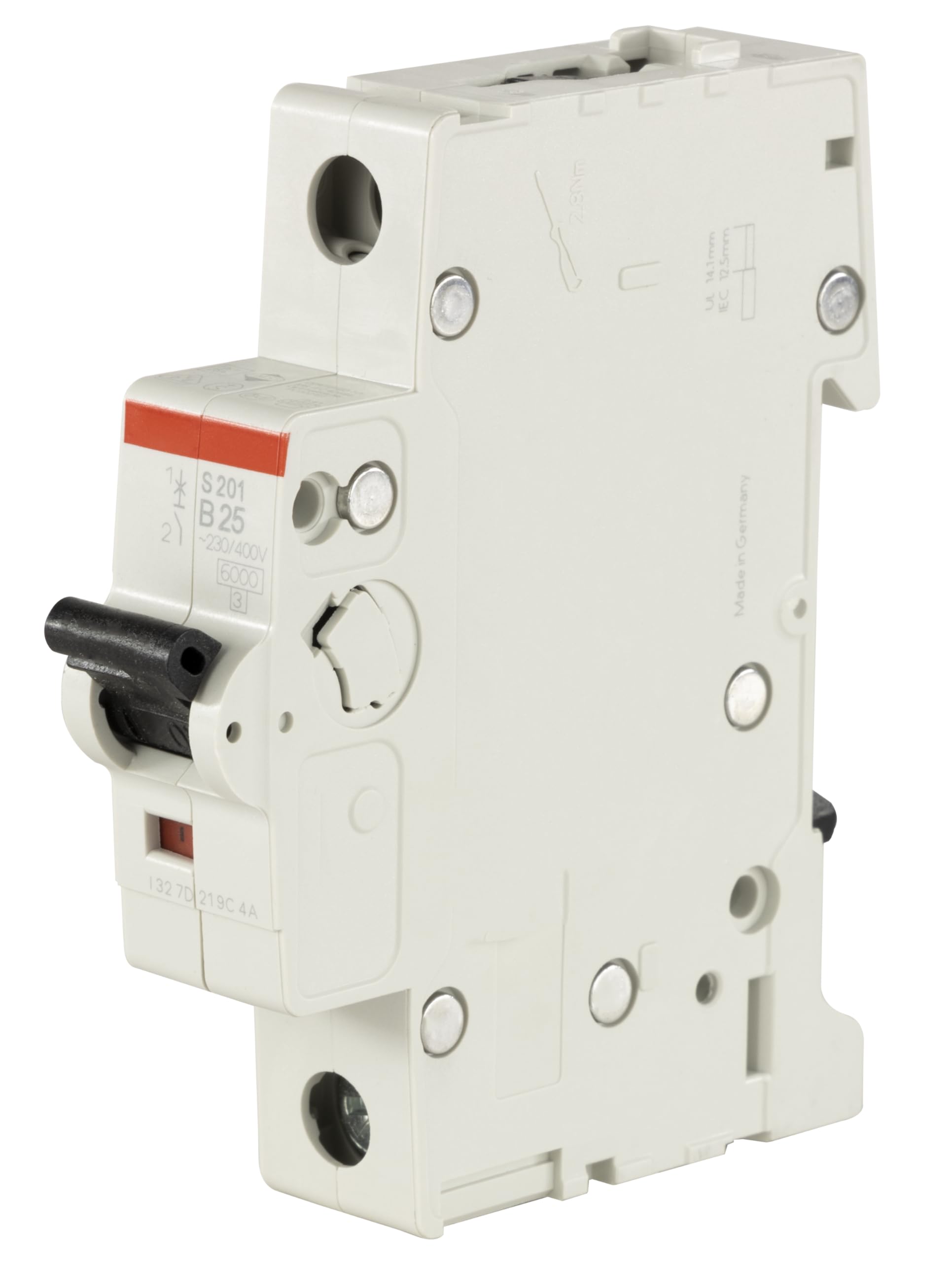 REV Ritter 0515739555 Built-in Circuit Breaker ABB, B, 1-pole, 25 A
