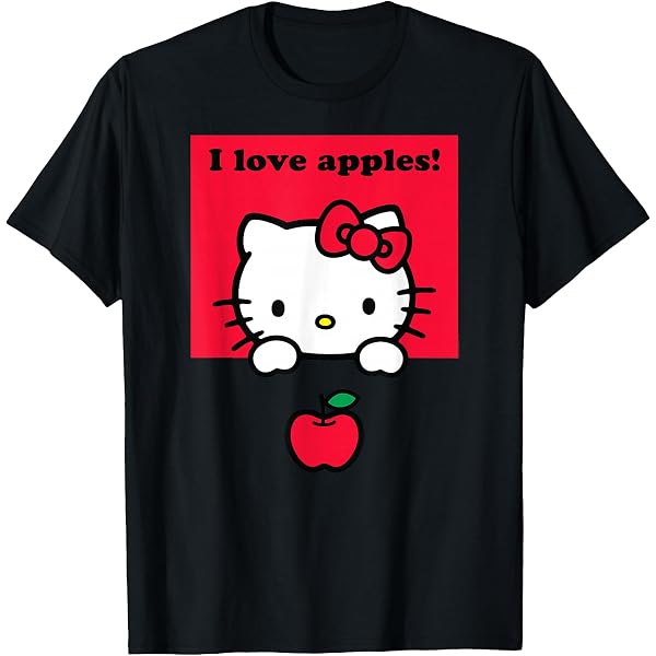Amazon.com: Hello Kitty I Love Apples T-Shirt : Clothing, Shoes
