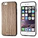 iPhone 6S Case, iPhone 6 Case, B BELK [Air To Beat] [Slim Matte] Non Slip Wood Tactile Extra Grip Rubber Bumper [Extremely Light] Soft Wood Back Cover Flexible TPU Case, Walnut