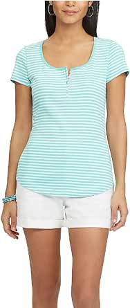 Chaps Women's Slubbed Henley at Amazon 