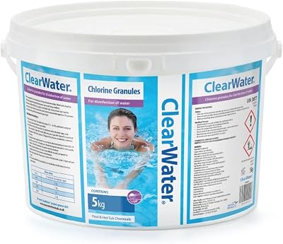 Clearwater Chlorine Granules 5 kg for Pool & Hot Tub Disinfection
