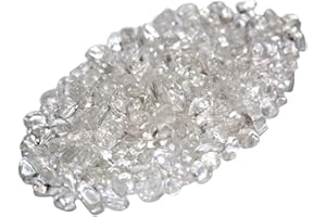 ZenQ 1 lb Clear Quartz Tumbled Stone Chips Crushed Natural Crystal Quartz Pieces