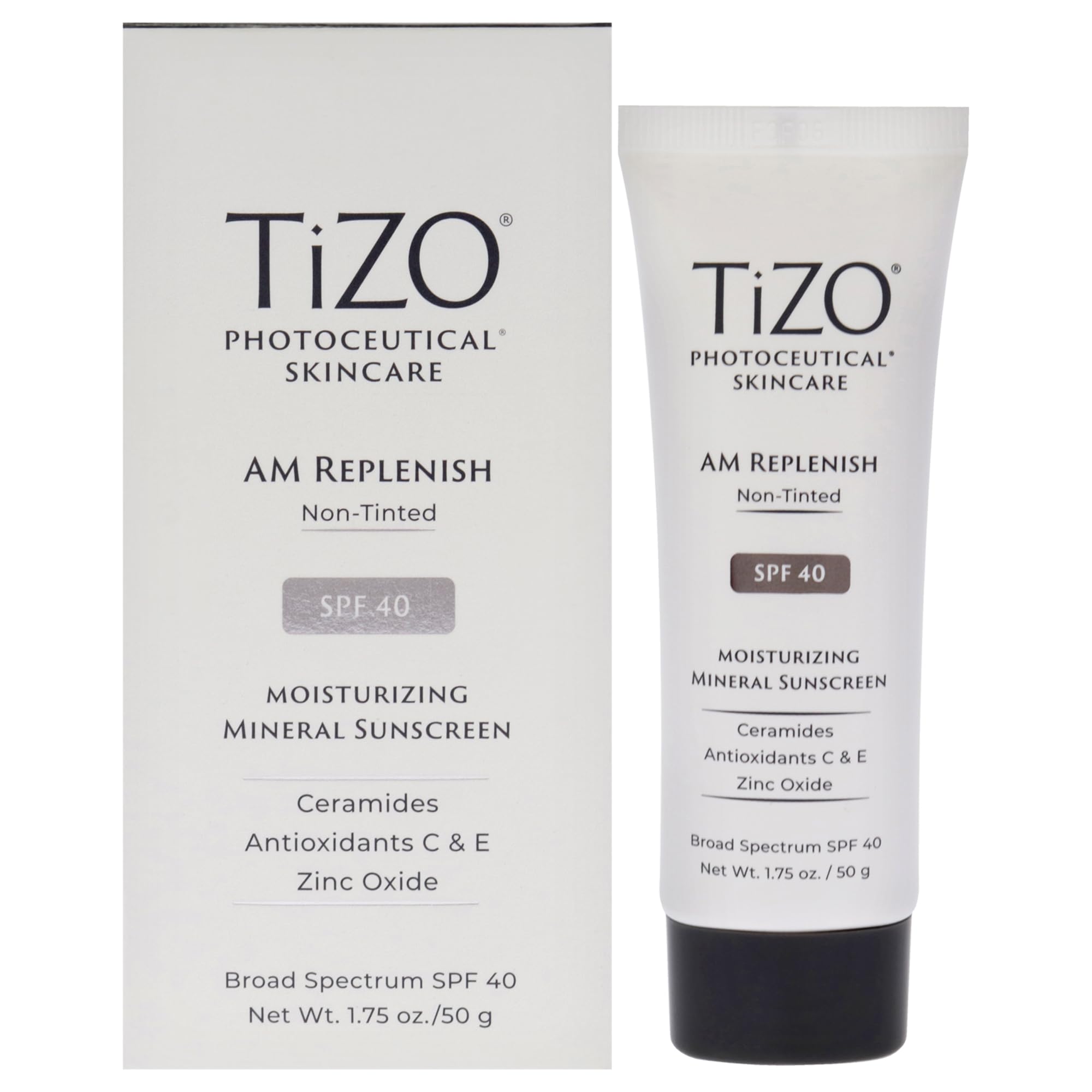 Tizo Photoceutical AM Replenish SPF 40 - Non-Tinted For Women 1.7 oz Sunscreen