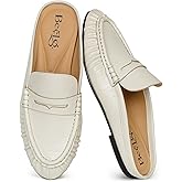 BeeLg Penny Mule Loafers for Women Slip-On Flat Mules Slides Loafer Dressy Comfort Casual Shoes