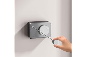 MIAO PAW Retractable Clothesline Indoor- 13.7 Ft Outdoor Clothes Line Retracting Heavy Duty Clothes Drying Laundry Line,Wall-Mounted Portable Easy Installation Stainless Steel Line Rope,Grey