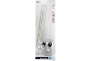 Mansfield 40 Left-Hand Front Mount Toilet Tank Lever - Compact 7-Inch ABS Arm - Fits Models 11, 21, 26, 160, 161, 165, 170, 171, 175, 180, 190 – White Plastic Handle