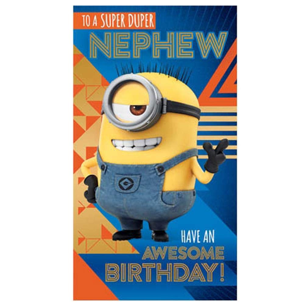 Despicable Me Nephew Birthday Card, Multi, DE027