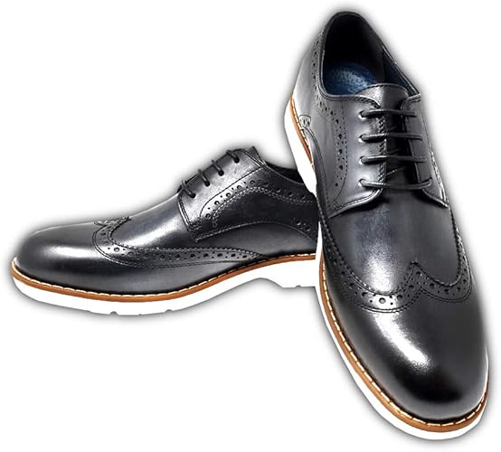 Amazon Com Mr Jog Men S Premium Casual Wingtip Dress Shoe