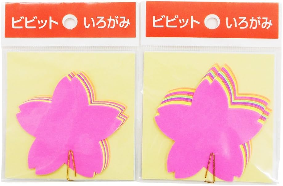 Ehime Paper converting die-cut colored paper vivid E-KATA-07 Sakura two pack
