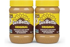 Sunbutter Original Spread 454 g, Nut-Free Sunflower Seed Butter, Jar of 2