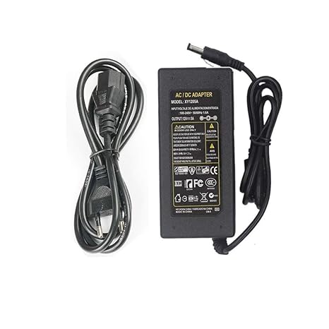 12V 5A Netzteil Trafo Netzadapter Steckernetzteil,AC100-240V Adapter Transformator,Ladegerät für LED Streifen, LCD Monitor,IP
