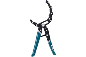 LIBRATON Oil Filter Wrench, 12" Oil Filter Pliers, Quick Adjustable Oil Filter Removal Tool with Spring Structure (2-3/8" to 