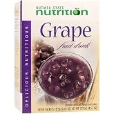 Nutmeg State Nutrition - High Protein Diet Fruit Drink - 15g Protein - Low Calorie - Low Carb - Low Sugar - Fat Free, 7 Servings Per Box (Grape)