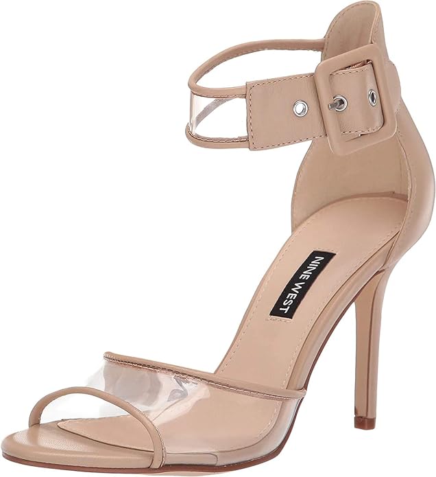 nine west mod transparent heel sandals